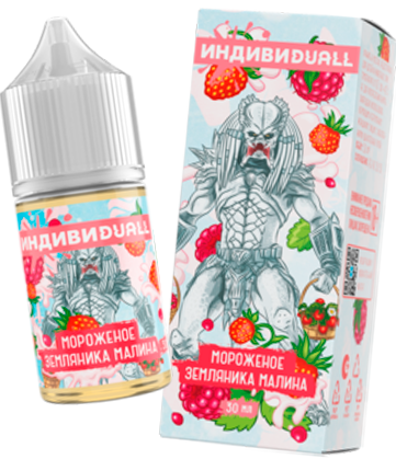 Мороженое, земляника, малина